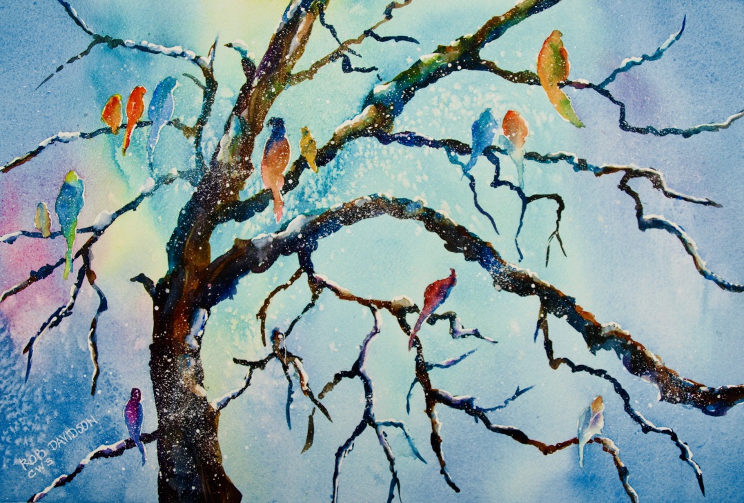 rad-bird-choir-18x12-painting